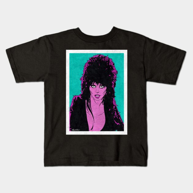 ELVIRA - MISTRESS OF THE DARK (Pop Art) Kids T-Shirt by Famous Weirdos